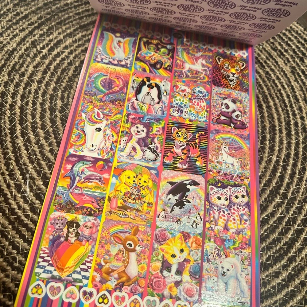 LISA FRANK - 5 Sheet Sticker Book - 600 stickers!